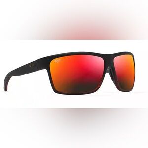 Maui Jim Alenuihaha Burgundy Stripe with Hawaii Lava Lens Color